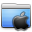 Aqua Stripped Folder Apple Icon 32x32 png